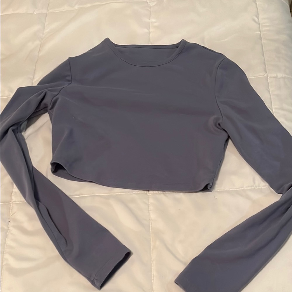 SHEIN Gray Cut Out Bodysuit Crop Top